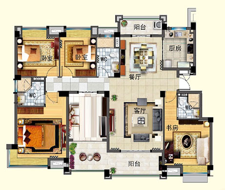 J642-B 五室兩廳 184㎡ 