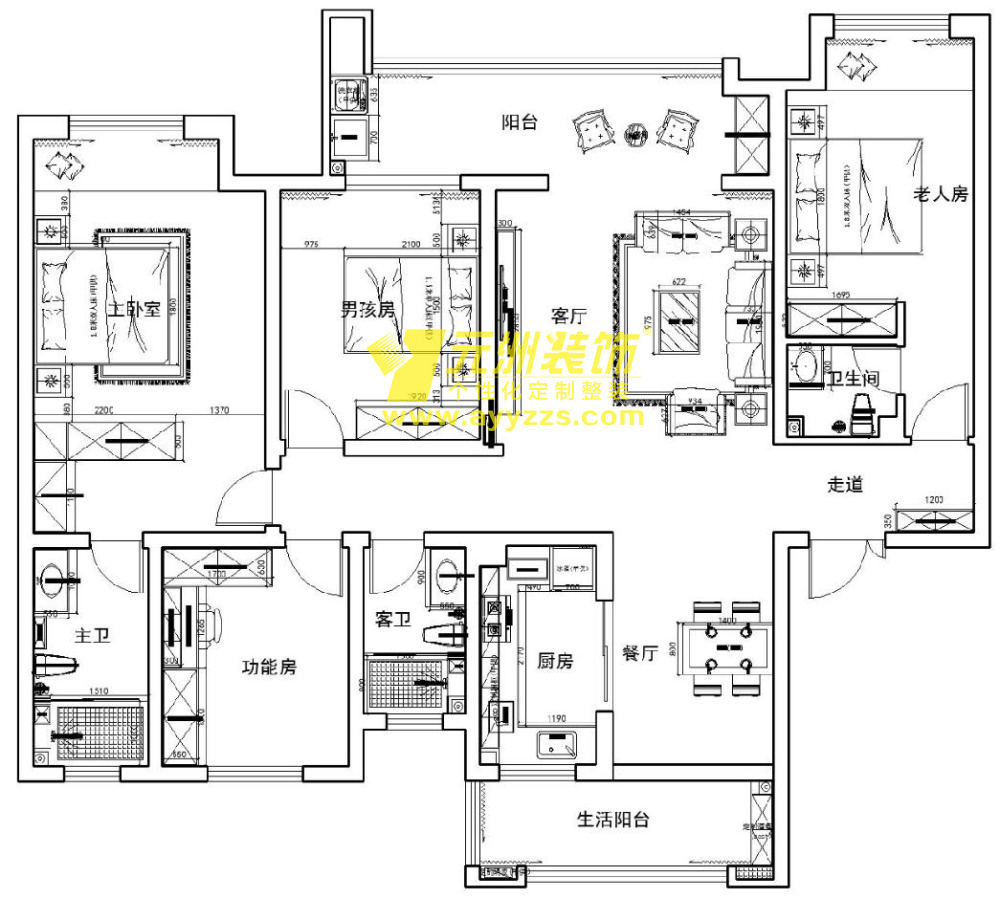 1單元201室·165平米